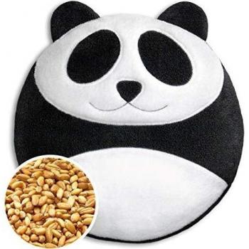 SACO TÉRMICO Leschi de semillas para microondas/para el dolor de estómago/Animal: Panda Bao, negro blanco