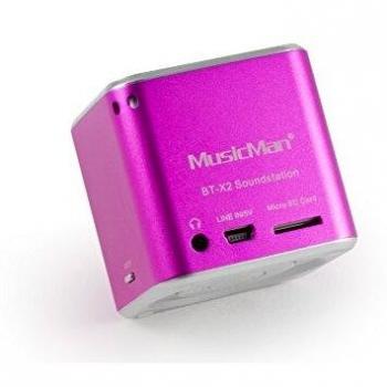 MusicMan Portable Mini Bluetooth Speaker Audio Tarjeta MicroSD Soporte Compacto Altavoz móvil para teléfonos inteligentes Tabletas Laptops BT-X2