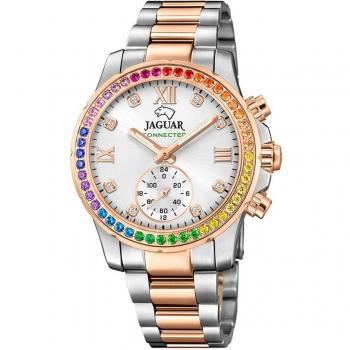 Jaguar Woman Collection J981/4 Reloj Conectado de Acero Plateado para Mujer