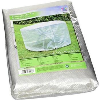 Funda Protectora para Mesa de Jardín 125x83cm, Cubierta Transparente para Muebles de Exterior