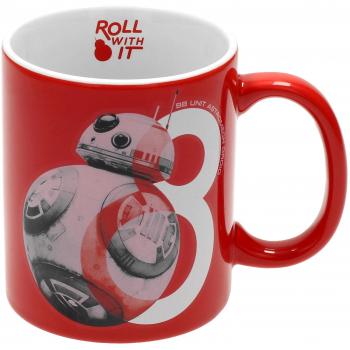 Star Wars Taza con Imagen del Droide BB-8, Cerámica, Multicolor, 8 cm