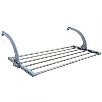 Tendedero de acero inoxidable para colgar en radiador 30x83x25 cm