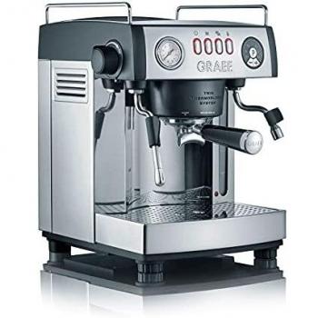 Graef ES902EU Cafetera Espresso Manual, 2515 W, 3 litros, Gris, Acero inoxidable