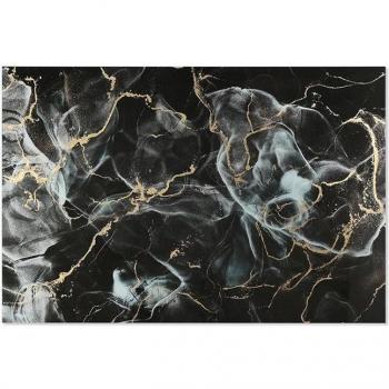 Cuadro de cristal templado dorado moderno de 150x0,4x100 cm