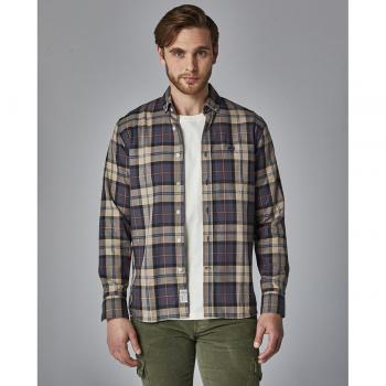 Camisa de cuadros Azul Altonadock Para Hombre