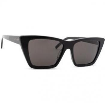Saint Laurent SL 276 Mica Sunglasses, Black unisex, Size: 55 MM, Black/Grey