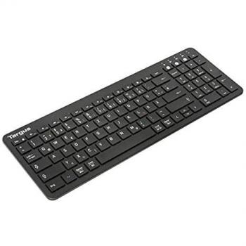 Teclado Bluetooth Antimicrobiano Targus QWERTZ Inalámbrico Multi-Dispositivo Negro