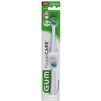 GUM Power Care Electric Toothbrush Refill Heads - 2 Pack