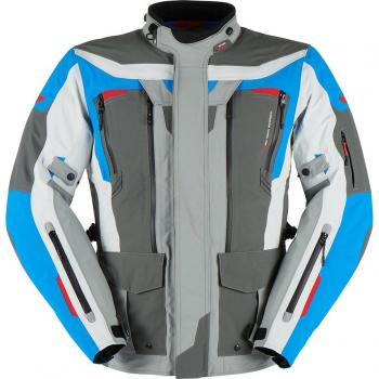 Furygan Voyager 3C Chaqueta textil para motocicleta - Gris Azul (L)
