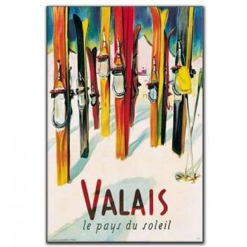 Artopweb Panel Decorativo con Diseño Libiszewski Valais, Madera, Multicolor, 50x3x76 cm