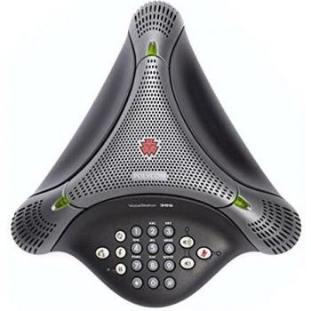 Polycom Voice Station 300 - Teléfono manos libres para audio conferencia, color negro