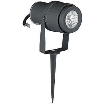 Foco LED de Jardín 12W con Picchetto Gris y Luz Verde IP65