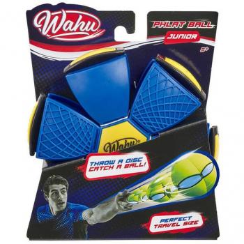 Disco Volador Goliath - Wahu Phlat Ball Junior Azul - Mini Disco Volador Retráctil - Bola de 10,2 cm - Juegos de Exterior para Niños Desde 5 Años - Frisbee de 15,
