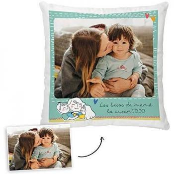 Fotoprix Cojín Personalizado con Foto para Mamá | Regalo Original día de la Madre | Varios diseños Disponibles.