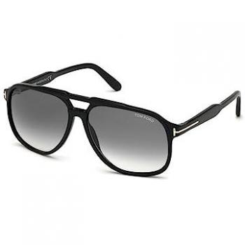 Tom Ford FT0753 Black Smoke Shaded Sunglasses for Men, Size 62 MM
