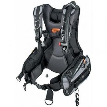 SEAC SUB 8002908432589 Packs de Buceo, Unisex-Adult, Negro/Azul Claro, M
