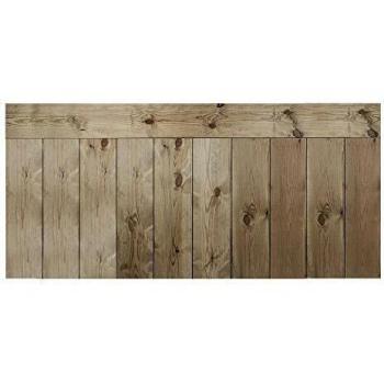 Decowood - Cabecero para Cama Dormitorio, Crooked Forest con Lamas Combinadas, Madera de Pino Envejecido - 200 x 80 cm