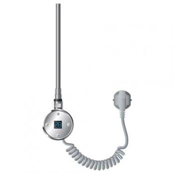 Elemento Calefactor Eléctrico 900W de Acero Inoxidable Cromado para Radiadores con Termostato, Control de Temperatura, Temporizador y Pantalla Digital Táctil