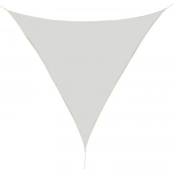 Toldo vela triangular Outsunny color crema de 5x5x5 metros para jardín, playa y camping