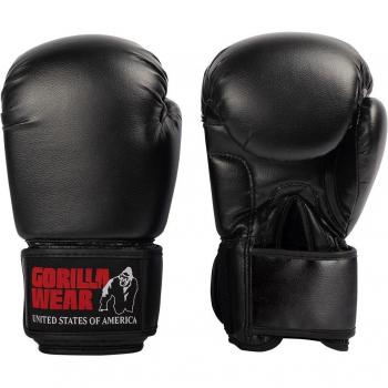 Gorilla Wear Mosby 16 oz Black Boxing Gloves