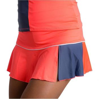 Falda de pádel y tenis BB Carlin en color coral y gris