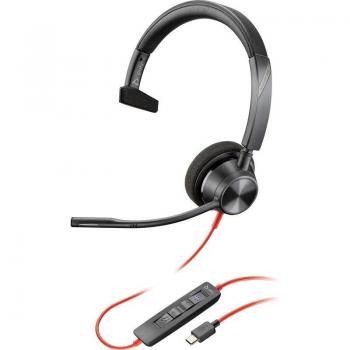 Poly Blackwire C3310 Mono USB-C Teams Headset - Microsoft Teams Certified, Noise-Cancelling, On-Ear Design