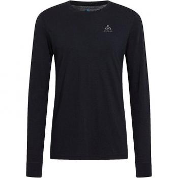 Camiseta Interior de Manga Larga Odlo Merino 200 para Hombre, Color Negro, Talla XXL