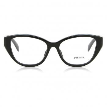 Prada PR 21ZVF Asian Fit 16K1O1 Women’s Eyeglasses Black Size 55 (Frame Only) - Blue Light Block Available