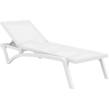 Pacific Stackable Sun Lounger - White/White