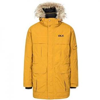 Trespass Highland - Chaqueta de plumón Impermeable con Capucha extraíble para Hombre, Hombre, Color marrón Dorado, tamaño XXS