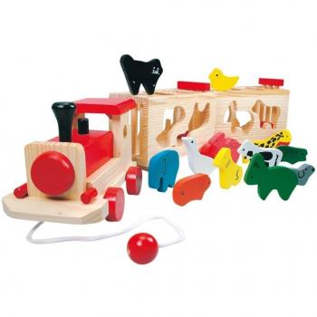 MaMeMi Collection Mertens 84166 - Trenecito con Cuerda para Tirar y Animales [Juguete]