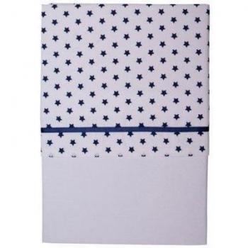 Poco holandés 0320 pesar ropa de cama colour blanco colour azul estrellas