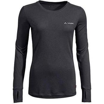 VAUDE Sveit Langarm Manga Larga para Mujer, Negro/Negro, 44