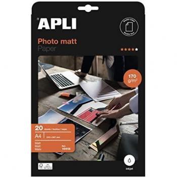 APLI Papel fotográfico Matt A4 170 g 20 hojas