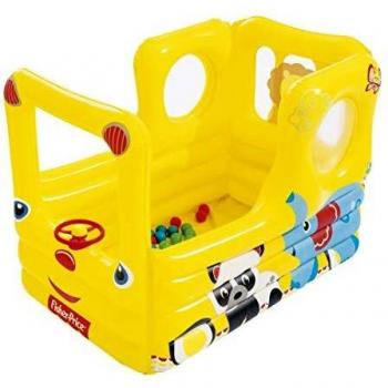 Bestway Piscina Inflable de Bolas Fisher Price Autobús Escolar 137x96x96 cm Amarillo