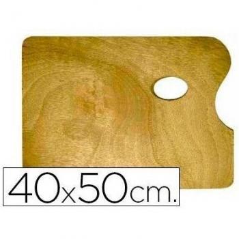 PALETA MADERA ARTIST RECTANGULAR TAMAÑO 40X50X0,05 CM