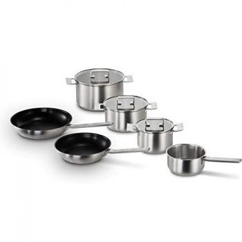 Set de cocina Bosch HEZ9SE060 - 6 piezas, acero inoxidable, inducción, apto para lavavajillas y horno
