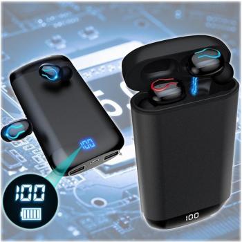Auriculares Inalámbricos Q66 TWS Bluetooth con Power Bank y Sonido Estéreo Hi-Fi