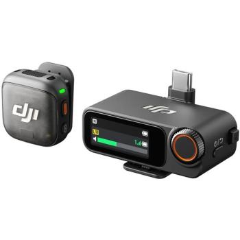 Micrófono Inalámbrico DJI Mic 3 (1 TX + 1 RX) - Cancelación de Ruido, 28h Autonomía, Transmisión a 400m