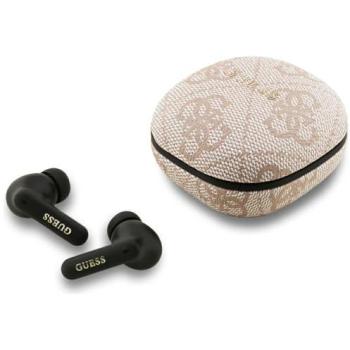 Auriculares Inalámbricos Guess 4G Script Logo TWS ENC Rosa con Asistente de Voz y 16h de Batería