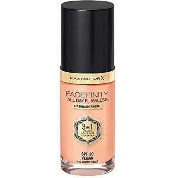 Max Factor Facefinity 3-in-1 All Day Flawless Liquid Foundation, SPF 20 - 32 Light Beige, 30 ml