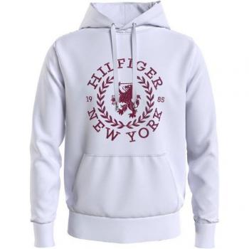 Tommy Hilfiger Big Icon White Regular Fit Hoodie for Men