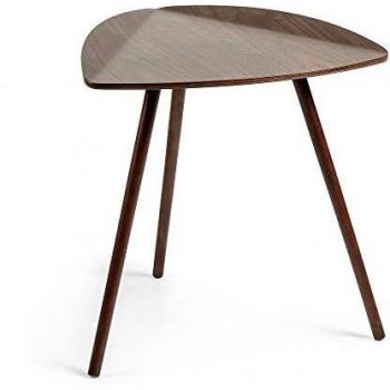 Kave Home Mesa Auxiliar Damasc Chapado Madera Nogal