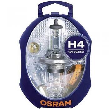 OSRAM H4 Estuche ORIGINAL faros halógenas, automóvil de 12 V, CLKM, kit de lámpara de repuesto completo