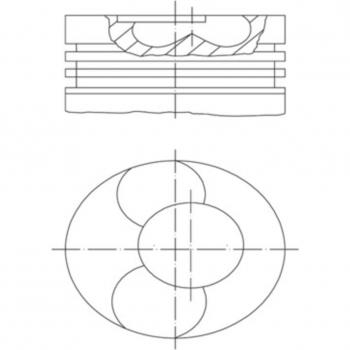 Pistón MAHLE ORIGINAL 2283100