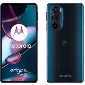 Motorola Edge 30 Pro - Smartphone de última generación con pantalla de 6,67 pulgadas, SIM doble, sistema operativo Android 12, tecnología 5G, puerto USB Tipo C, memoria RAM de 12 GB y almacenamiento interno de 256 GB en color Azul