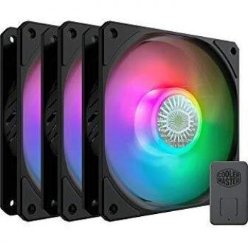 Cooler Master SickleFlow 120 V2 ARGB Paquete 3N1- Controlador Incluido, Compatible con Placa Base ARGB - Aspas Translúcidas Air Balance, 62 CFM, 2,5 mmH2O, 8 a 27 dBA - ARGB