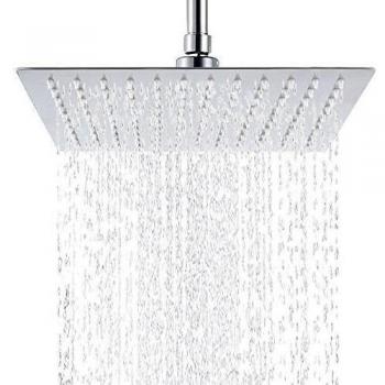 Hiendure®12 pulgadas Ducha lluvia Contemporáneo Efecto lluvia Acero Inoxidable Cromo