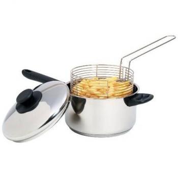 Olla freidora con cesta de acero inoxidable Kitchen Craft