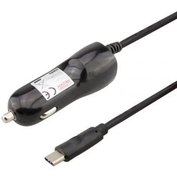 caseroxx cargador de coche USB TYPE-C Cable para Xiaomi Mi5s, Cable cargador de alta calidad con adaptador para cargar el móvil con encendedor de cigarillos o enchufe de 12 V
